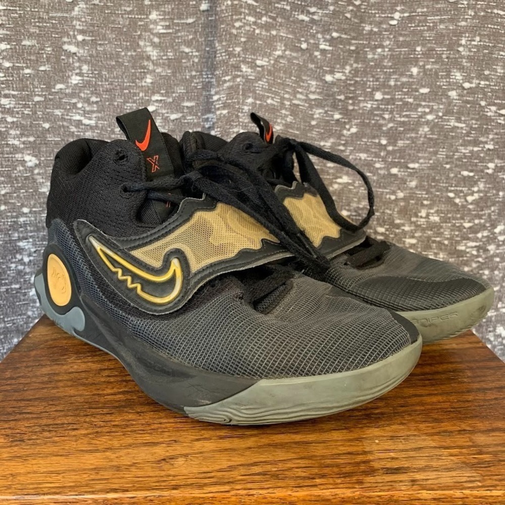 Nike KD Trey‎ 5X Black Gold Basketball Shoes Sneakers Mens 11 Y2K Retro Athletic